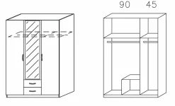 Rauch Armoires À Vêtements<Armoire à portes battantes CASE