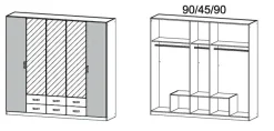 Rauch Armoires À Vêtements<Armoire à portes battantes GANDRA