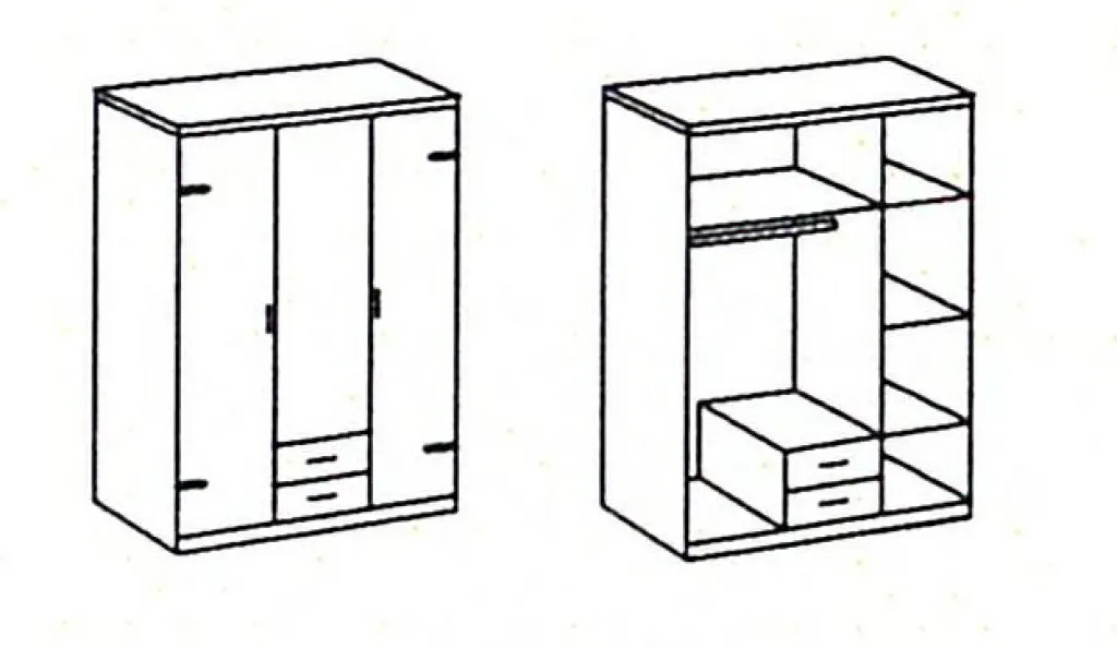 Wimex Armoires À Vêtements<Armoire à portes battantes CORK