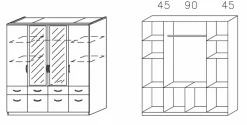 Armoire à portes battantes ED EXTRA