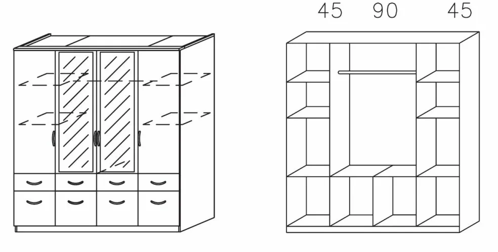 Armoire à portes battantes ED EXTRA