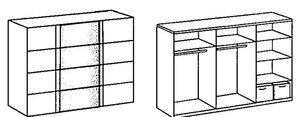 Wimex Armoires À Vêtements<Armoire à portes coulissantes SALTA