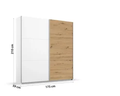 Rauch Armoires À Vêtements<Armoire à portes coulissantes AURELIO