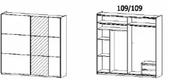 Rauch Armoires À Vêtements<Armoire à portes coulissantes KERRIE