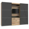 Wimex Armoires À Vêtements<Armoire à portes coulissantes avec support TV intégré MAGIC GLAS