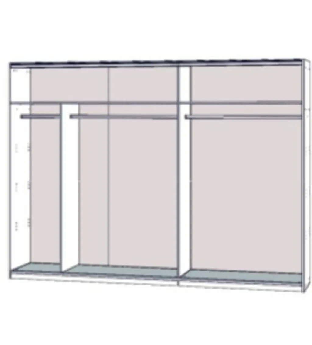 Forte Armoires À Vêtements<Armoire à portes coulissantes 270 cm WINNER PLUS