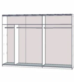 Forte Armoires À Vêtements<Armoire à portes coulissantes 270 cm WINNER PLUS