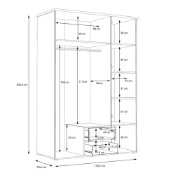 Forte Armoires À Vêtements<Armoire à vêtements GLORIA