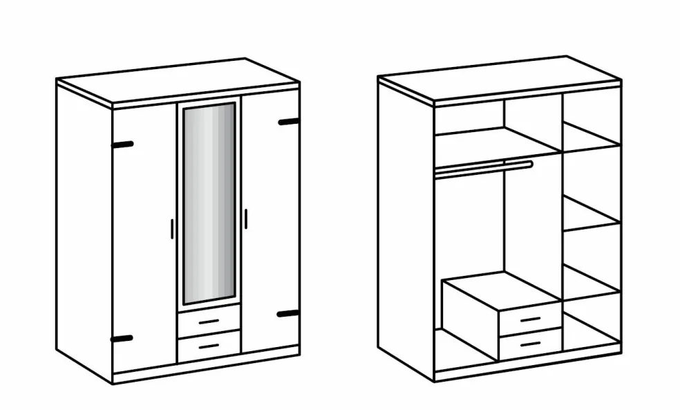 Armoire à vêtements LIVERPOOL