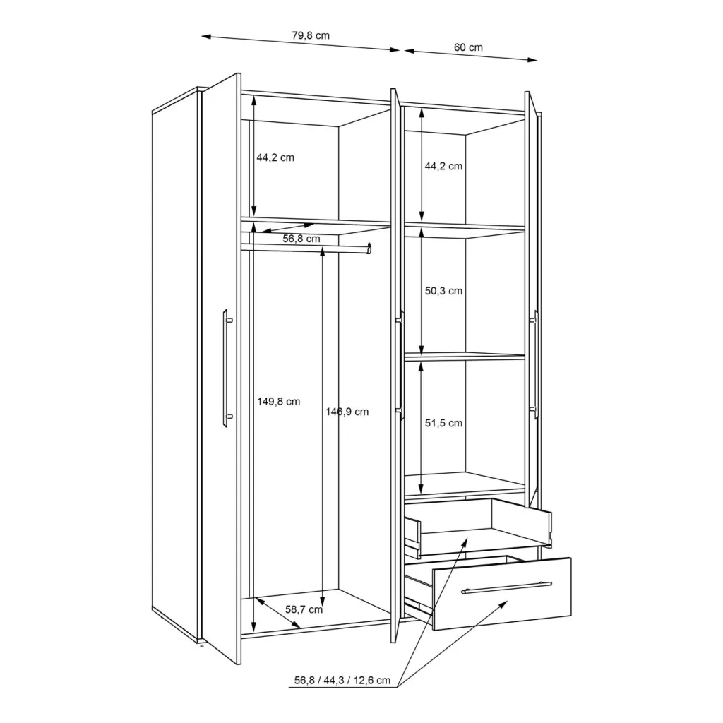 Forte Armoires À Vêtements<Armoire à vêtements MOKKARIS