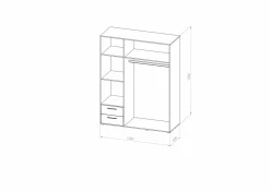 Armoire à vêtements VALENCIA