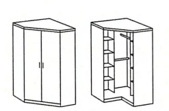 Wimex Armoires À Vêtements<Armoire d'angle à portes battantes JOKER