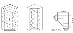 Armoire d'angle CASE