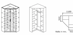 Armoire d'angle ED EXTRA