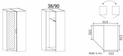 Armoire d'angle LINDAU