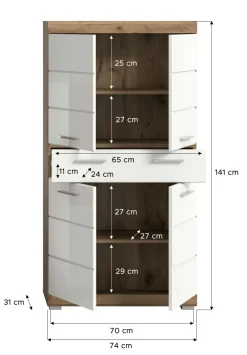 Xonox Armoires De Salle De Bains<Armoire de rangement DEBRE BIRHAN
