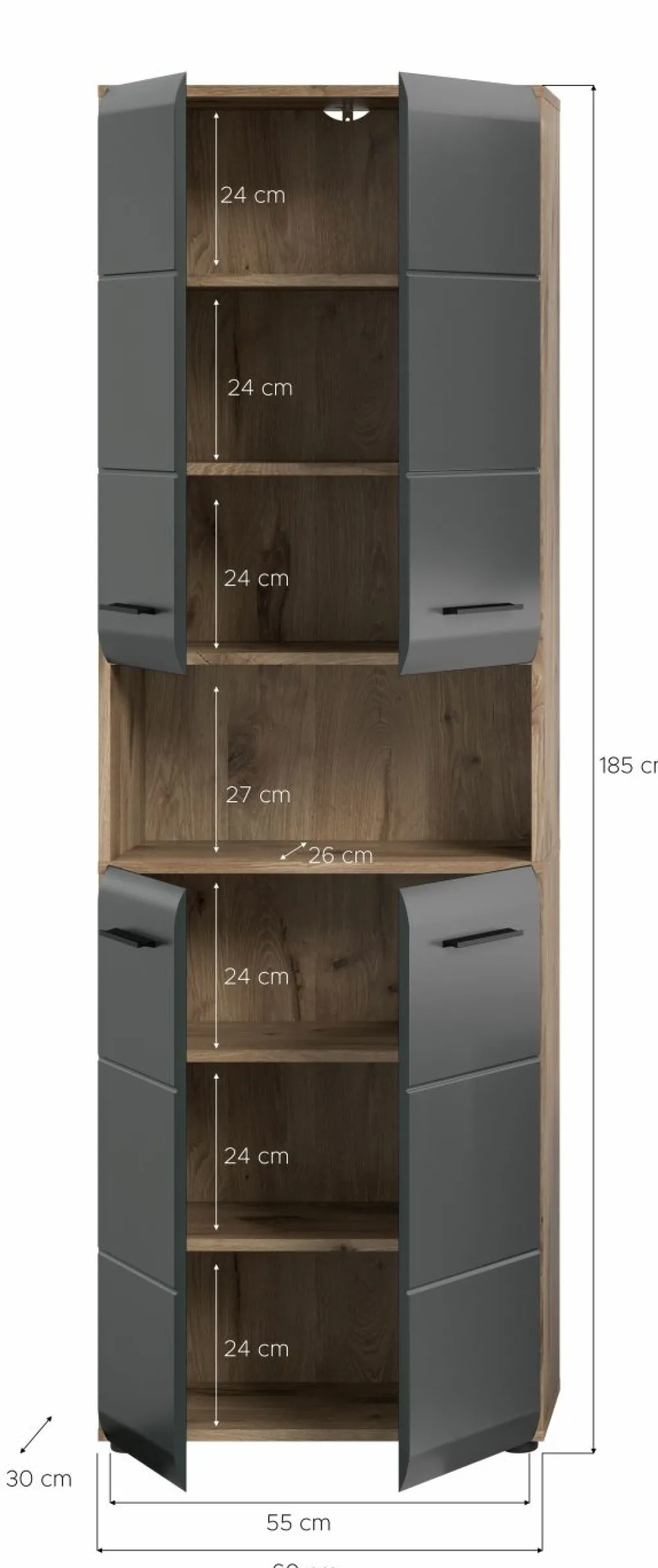 Xonox Armoires De Salle De Bains<Armoire de salle de bains BONGA