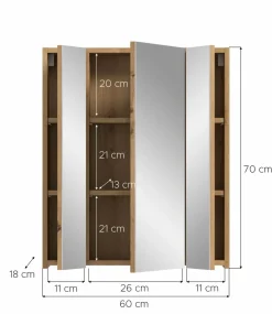 Xonox Armoires De Toilette|Armoires De Salle De Bains<Armoire de toilette BONGA