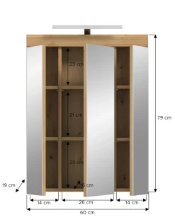 Armoire de toilette SEWULA