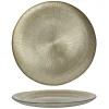 HIT Vaisselle & Couverts<Assiette en verre ton doré LUXURY
