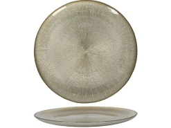 Assiette en verre ton doré LUXURY
