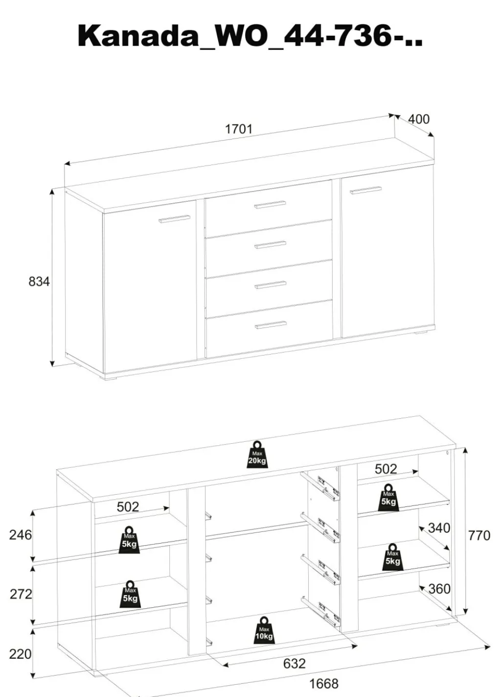 Bega Consult Commodes Combinées|Bahuts<Bahut KANADA