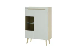 Bahut haut vitrine SVANTE