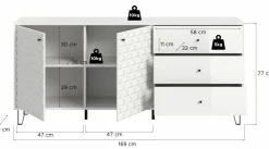 Xonox Bahuts|Commodes Combinées<Bahut PRISMA