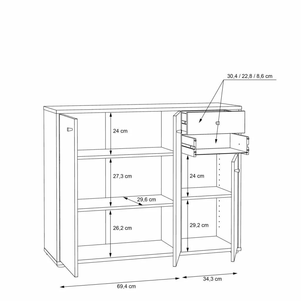 Forte Commodes Combinées|Bahuts<Bahut TEMPRA 2