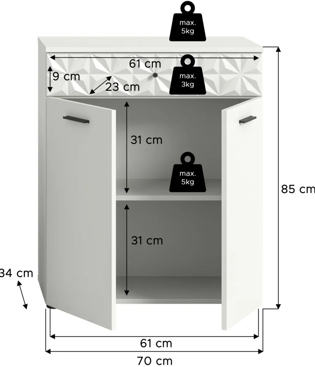 Xonox Armoires De Salle De Bains|Armoires Midi<Bahut ZIWAY
