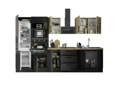 Bega BBK Cuisines Équipées|Afficher Blocs Cuisine<Bloc cuisine avec électroménager CORNWALL (bloc cuisine-four-réfrigérateur-micro-ondes) IV