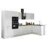 Bloc cuisine avec électroménager CORNWALL (cuisine d'angle-four-lave-vaisselle-réfrigérateur-micro-ondes) II