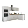 Bega BBK Cuisines Équipées|Afficher Blocs Cuisine<Bloc cuisine avec électroménager CORNWALL (cuisine d'angle-four-lave-vaisselle-micro-ondes) III