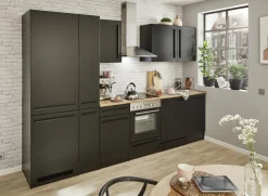 Bloc cuisine avec électroménager JAZZ 8 (bloc cuisine-réfrigérateur-armoire coulissante) II