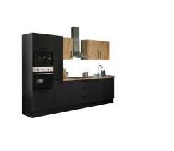 Bloc cuisine avec électroménager CORNWALL (bloc cuisine-four-micro-ondes) IX