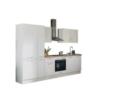 Bega BBK Cuisines Équipées|Afficher Blocs Cuisine<Bloc cuisine avec électroménager CORNWALL (bloc cuisine-réfrigérateur-armoire coulissante) I