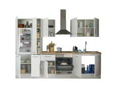 Bega BBK Cuisines Équipées|Afficher Blocs Cuisine<Bloc cuisine avec électroménager CORNWALL (bloc cuisine-réfrigérateur-armoire coulissante) I