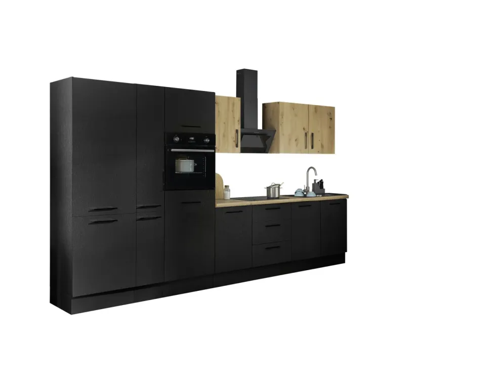 Bloc cuisine avec électroménager CORNWALL (bloc cuisine-four-réfrigérateur-armoire coulissante) VIII