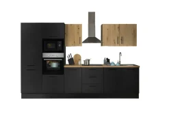 Bloc cuisine avec électroménager CORNWALL (bloc cuisine-four-réfrigérateur-micro-ondes) III
