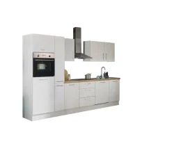 Bega BBK Cuisines Équipées|Afficher Blocs Cuisine<Bloc cuisine avec électroménager CORNWALL (bloc cuisine-four-lave-vaisselle-réfrigérateur-armoire coulissante) I