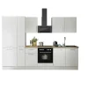 Bloc cuisine avec électroménager CORNWALL (bloc cuisine-réfrigérateur-armoire coulissante) II
