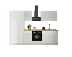 Bloc cuisine avec électroménager CORNWALL (bloc cuisine-réfrigérateur-armoire coulissante) II