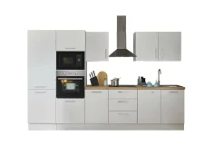 Bloc cuisine avec électroménager CORNWALL (bloc cuisine-four-réfrigérateur-micro-ondes) I