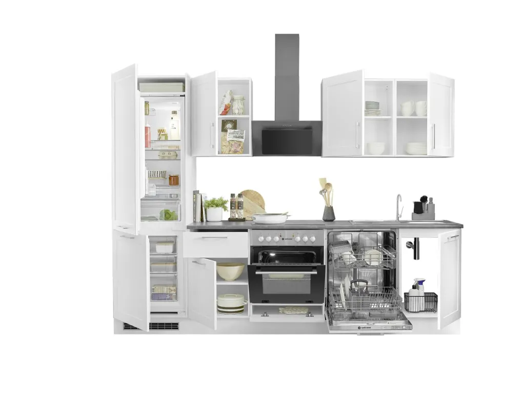Bega BBK Cuisines Équipées|Afficher Blocs Cuisine<Bloc cuisine avec électroménager HASTINGS (bloc cuisine - réfrigérateur) I