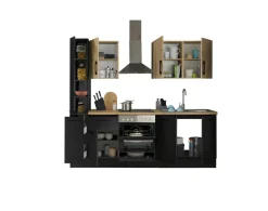 Bloc cuisine avec électroménager CORNWALL (bloc cuisine-armoire coulissante) III