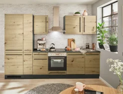 Bloc cuisine avec électroménager JAZZ 8 (bloc cuisine - réfrigérateur - armoire coulissante) III