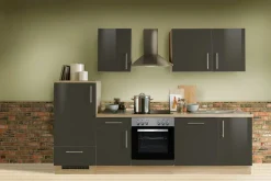 Menke Cuisines Équipées|Afficher Blocs Cuisine<Bloc cuisine avec électroménager KONSTANZA
