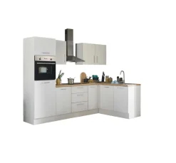 Bega BBK Cuisines Équipées|Afficher Blocs Cuisine<Bloc cuisine avec électroménager CORNWALL (cuisine d'angle-four-réfrigérateur) I