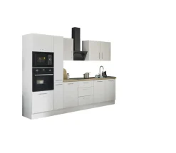 Bloc cuisine avec électroménager CORNWALL (bloc cuisine-four-micro-ondes-armoire coulissante) II