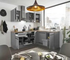 Bega BBK Cuisines Équipées|Afficher Blocs Cuisine<Bloc cuisine avec électroménager MANCHESTER (angle) I